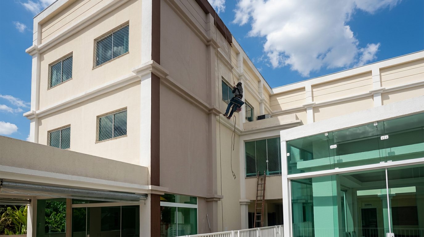 Obra Fachada Comercial em Região Metropolitana · PR